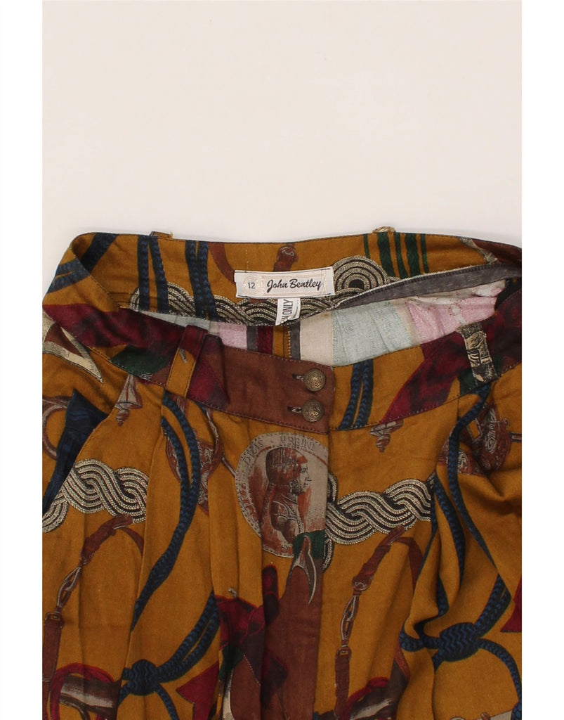 JOHN BENTLEY Womens Cullotes Capri Trousers UK 12 Medium W28 L22 Brown Vintage John Bentley and Second-Hand John Bentley from Messina Hembry 