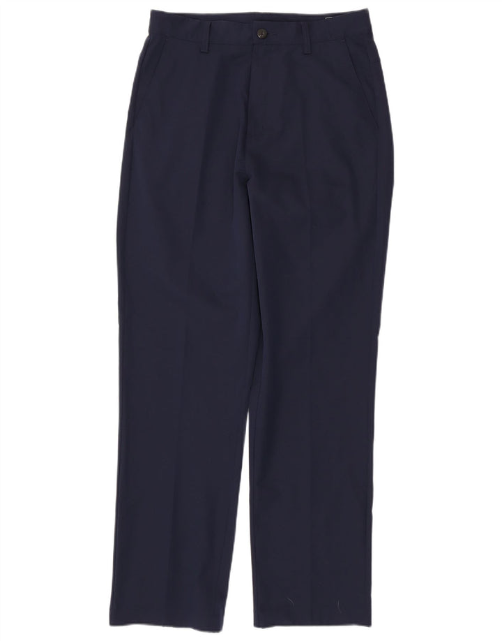 ADIDAS Pantalón chino recto Climalite para hombre W30 L32 Poliéster azul marino