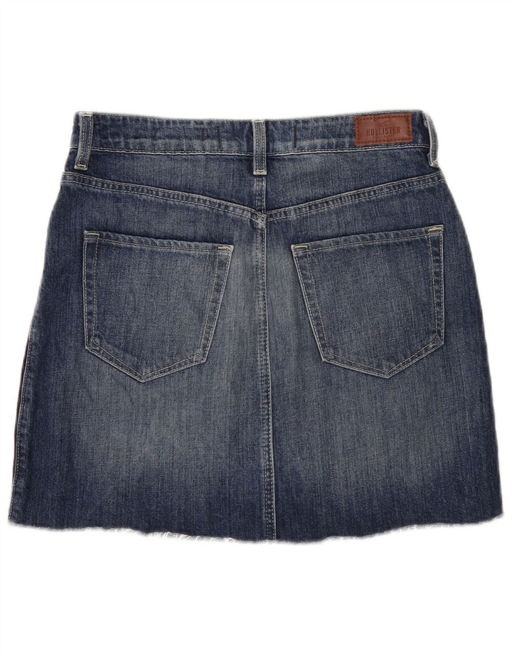 Minifalda Vaquera Hollister Mujer W28 Algodón Azul Medio