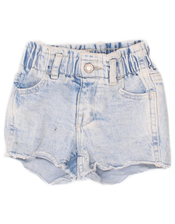 Gap Pantalones cortos vaqueros para niñas de 6 a 9 meses W16 Algodón azul