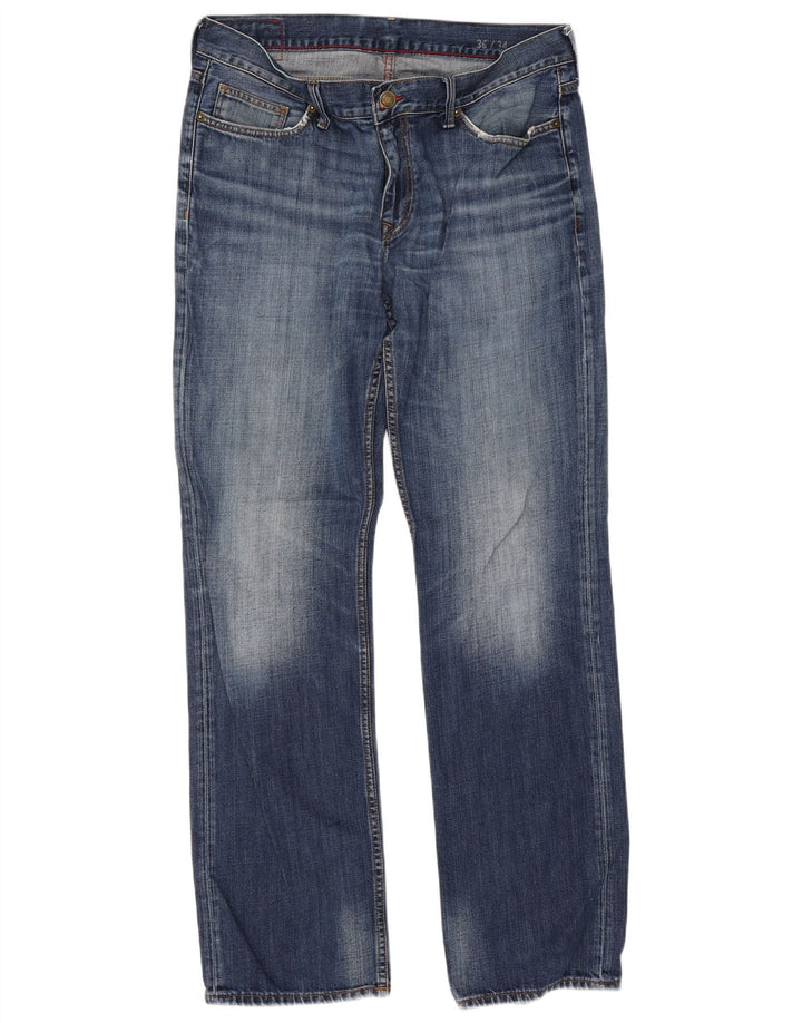 Tommy Hilfiger Vaqueros rectos regulares para hombre W36 L34 Algodón azul