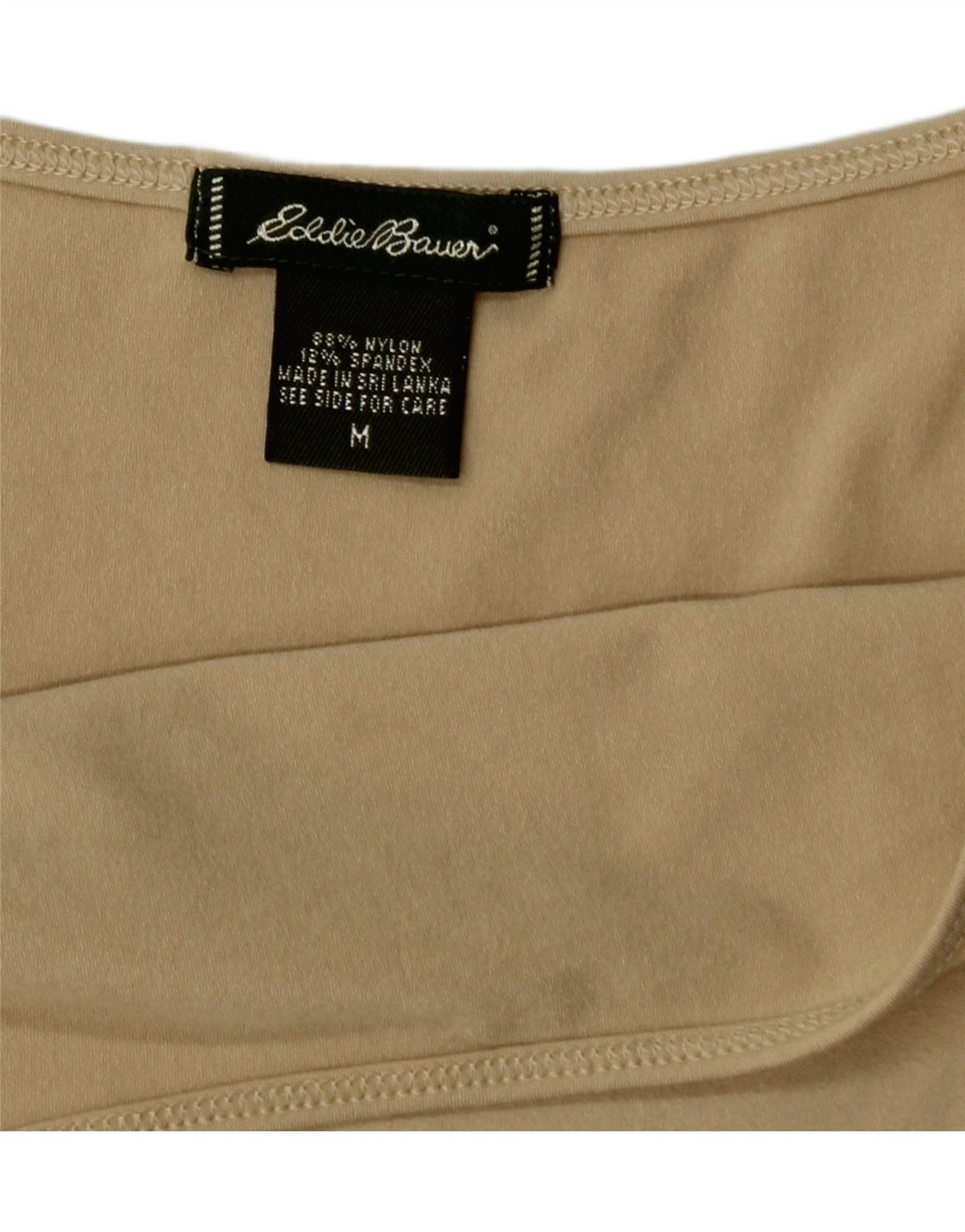 EDDIE BAUER Womens Cami Top UK 14 Medium Beige Nylon Vintage Eddie Bauer and Second-Hand Eddie Bauer from Messina Hembry 