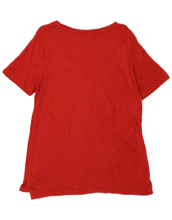 EDDIE BAUER Camiseta para mujer Top UK 46 Large Red