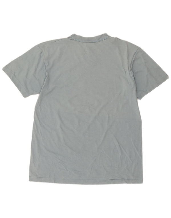 Diadora Hombre Camiseta Gráfica Top Grande Azul Algodón