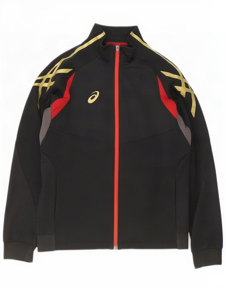 Asics - Chaqueta de chándal para hombre, color negro, talla pequeña