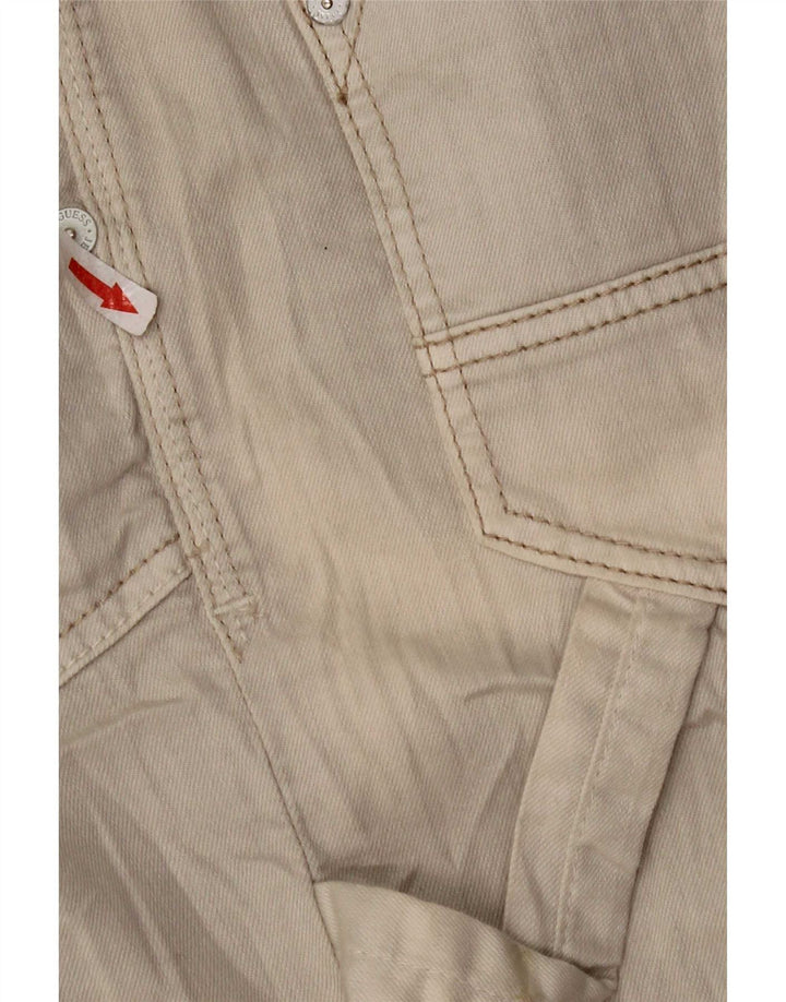 Falda Guess Mujer Denim Cargo W28 Algodón Beige Medio