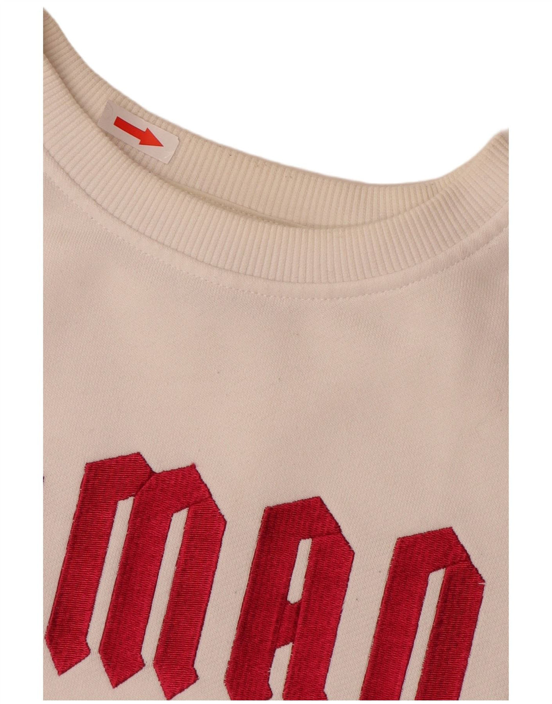 Armani Exchange Sudadera gráfica para mujer Jumper UK 14 Algodón blanco mediano
