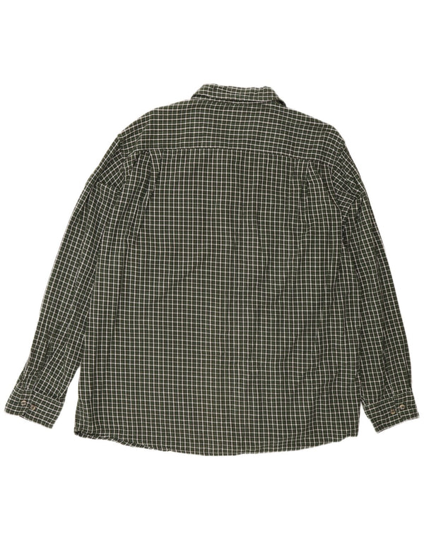 Wrangler Camisa De Franela Hombre XL Cuadros Verdes