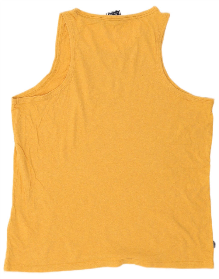 Superdry Camiseta Sin Mangas Para Hombre 2XL Algodón Amarillo