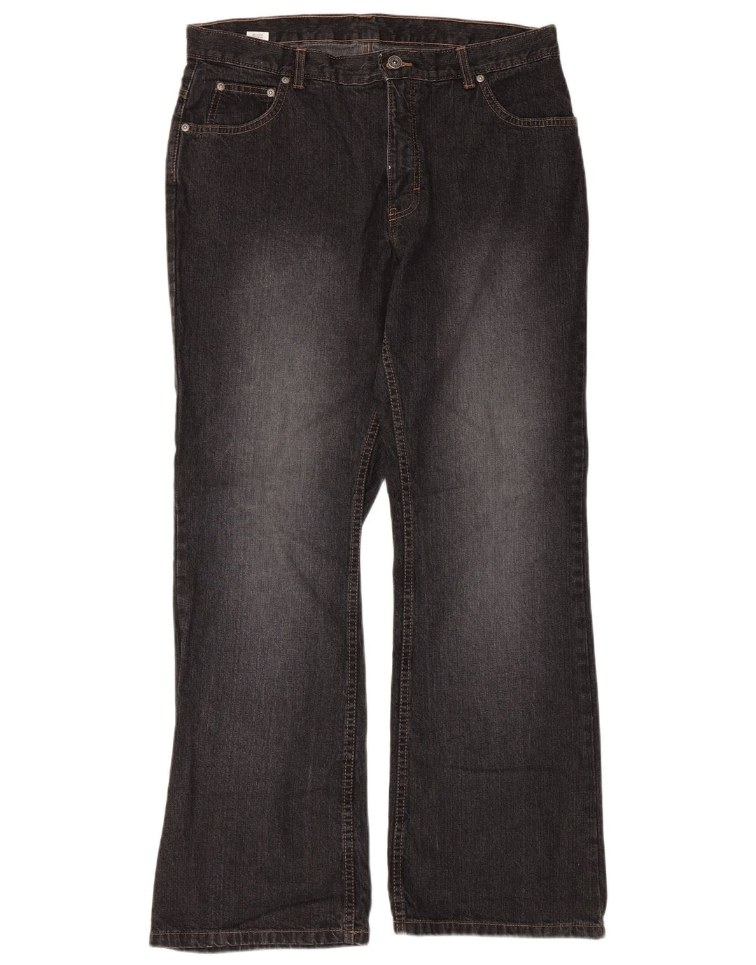 Marks & Spencer Vaqueros Bootcut para Mujer UK 40 Large W34 L30 Algodón Negro
