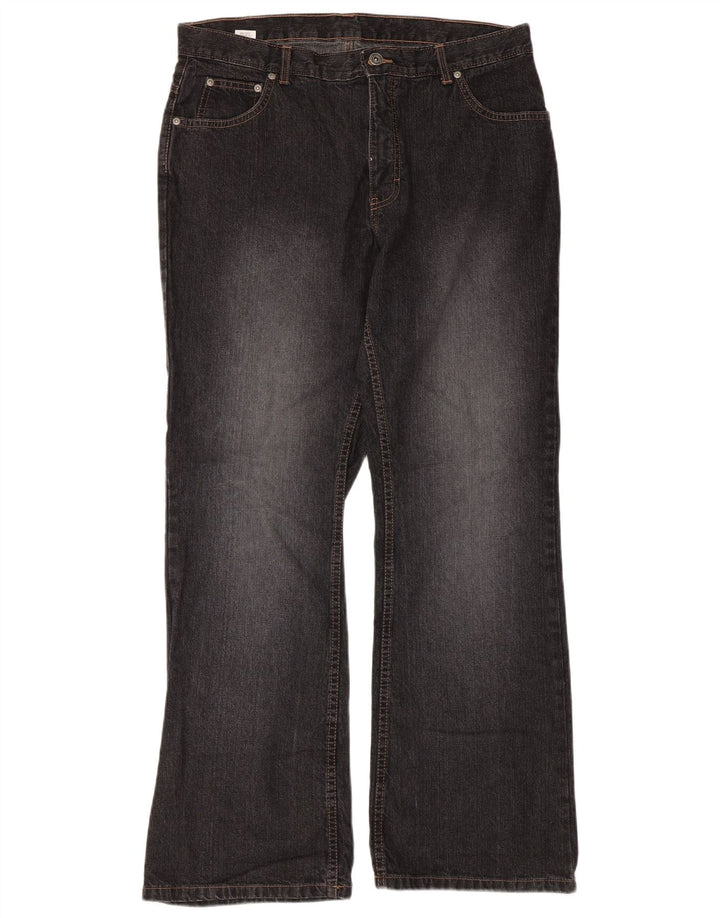 Marks & Spencer Vaqueros Bootcut para Mujer UK 40 Large W34 L30 Algodón Negro