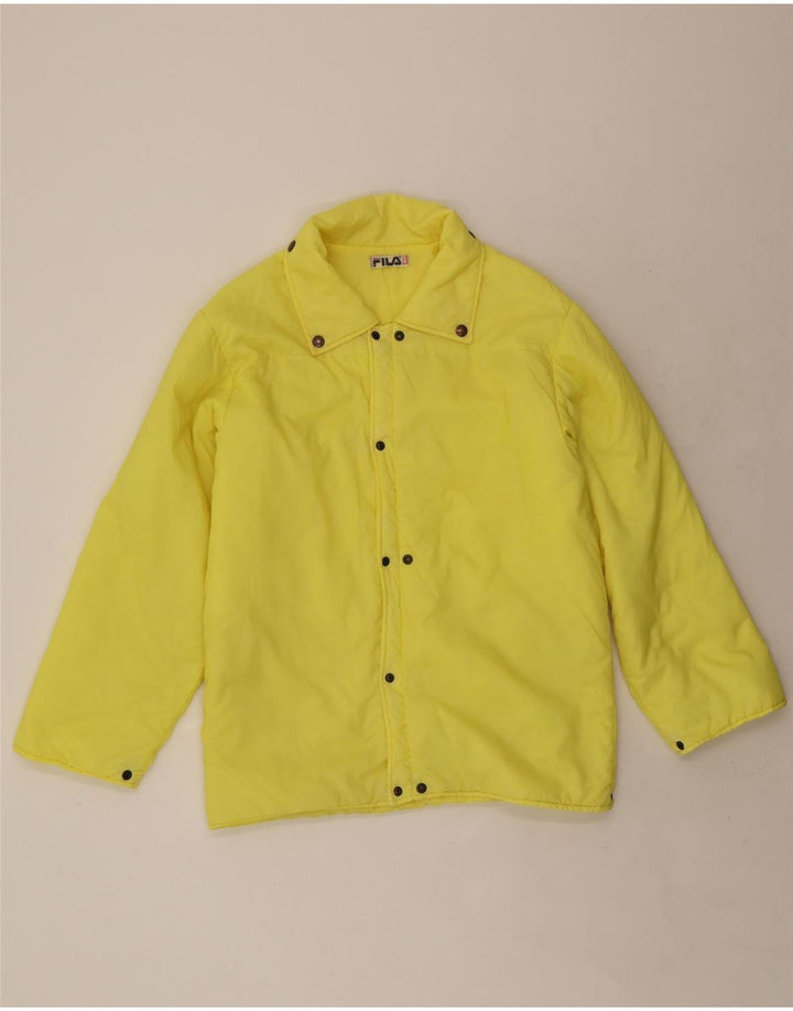 Fila Chaqueta acolchada con forro para hombre IT 48 Amarillo mediano