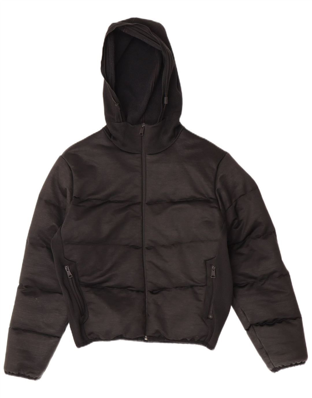 Napapijri Chaqueta acolchada extragrande con capucha para mujer UK 40 Small Poliéster negro