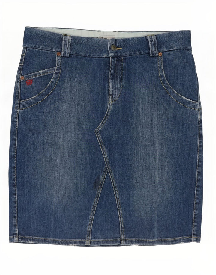 Falda Vaquera Tommy Hilfiger Mujer Grande W36 Algodón Azul