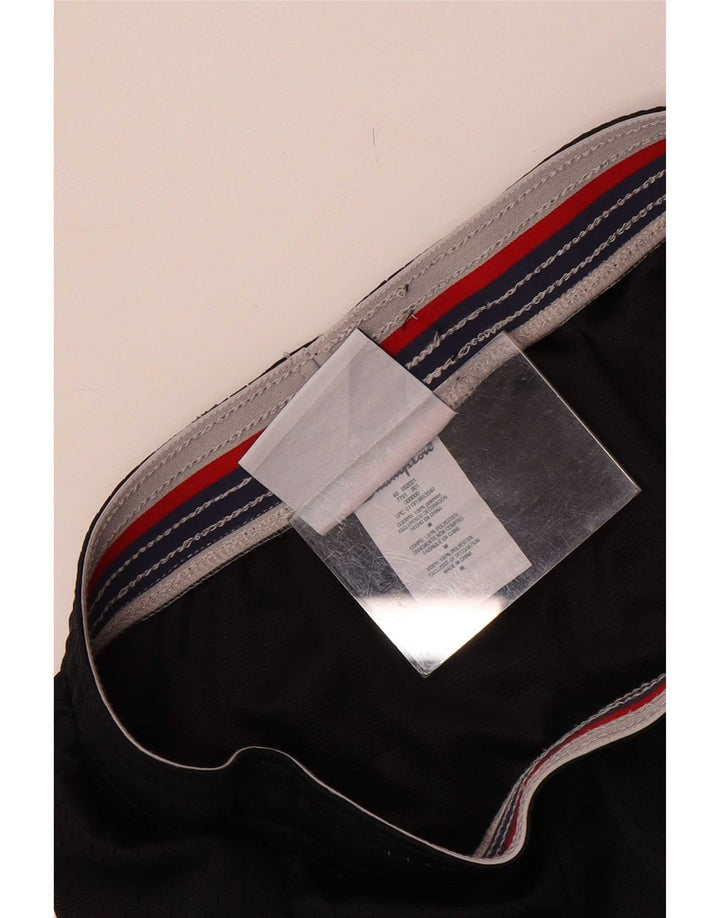 Champion Pantalones cortos deportivos para mujer UK 12 Mediano Negro Poliéster