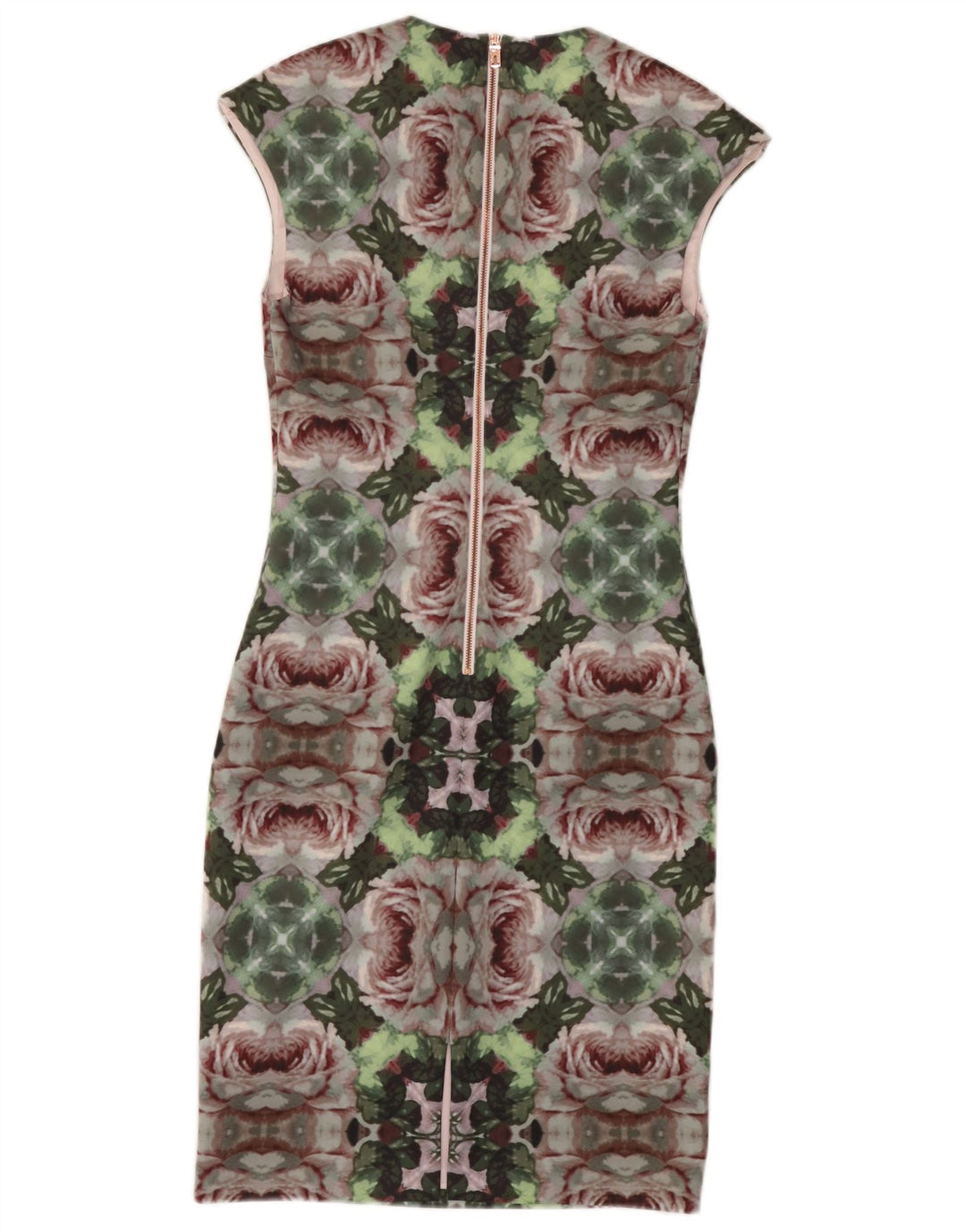 TED BAKER Vestido tubo para mujer Talla 2 Pequeño Poliéster floral multicolor