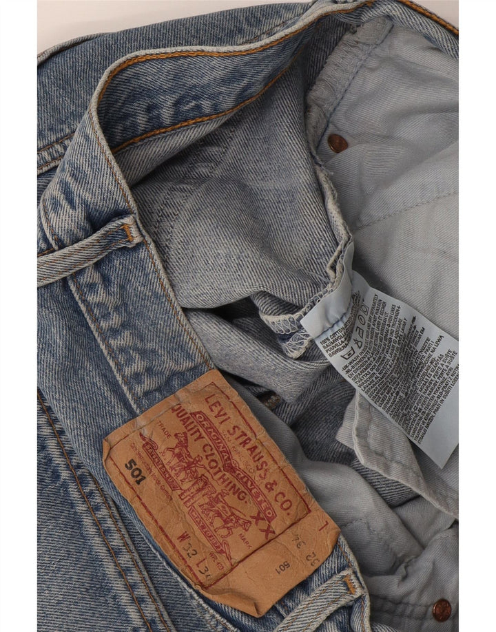 Levi's Hombre 501 Vaqueros Rectos W32 L34 Algodón Azul