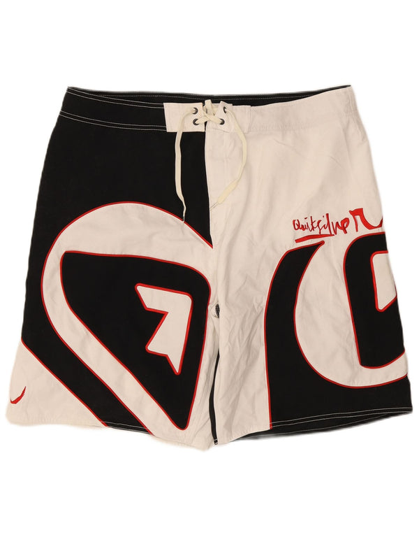 Quiksilver Hombre Bañador Gráfico XL Negro Colorblock Poliéster