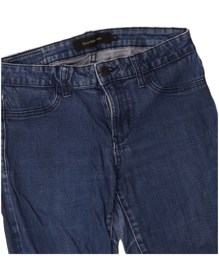 CALVIN KLEIN Vaqueros pitillo para mujer US 8 Medium W29 L30 Azul