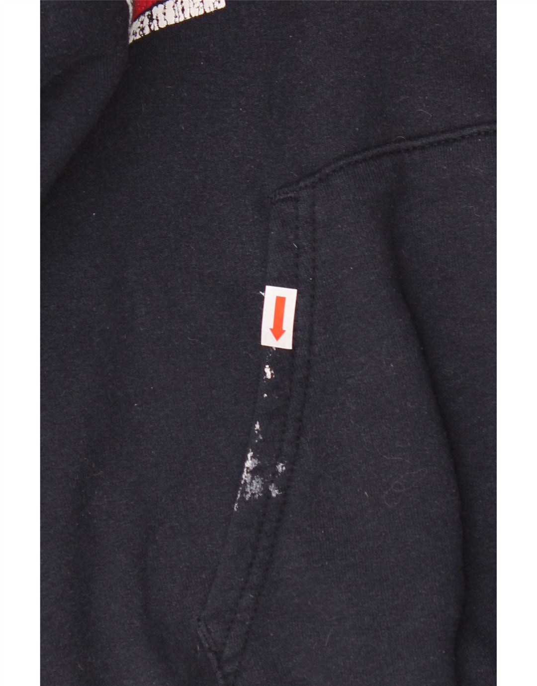CHAMPION Mens Graphic Hoodie Jumper Medium Navy Blue Vintage Champion and Second-Hand Champion from Messina Hembry 