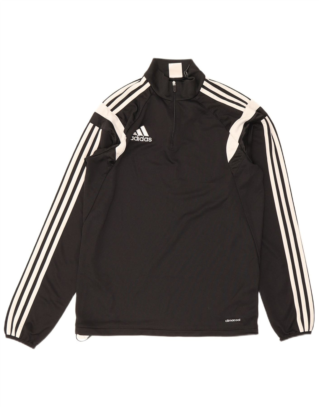Adidas Mens Climacool Jersey Chándal Top Pequeño Negro Colorblock