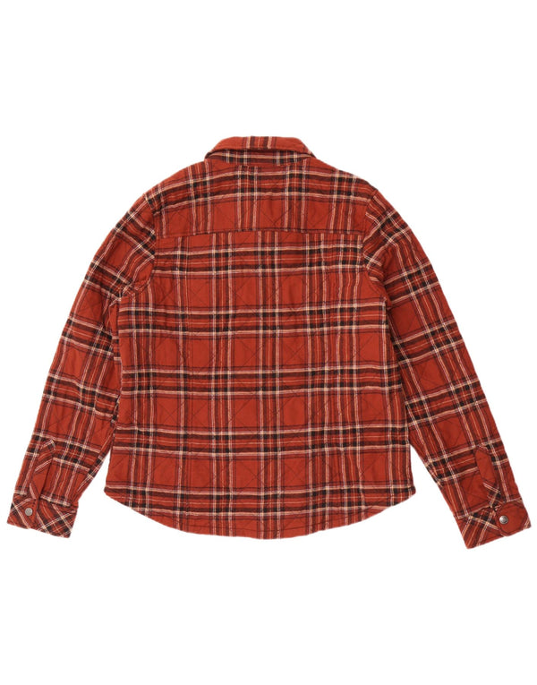 Dickies Camisa de franela de leñador para mujer UK 46 Grande Algodón a cuadros marrón