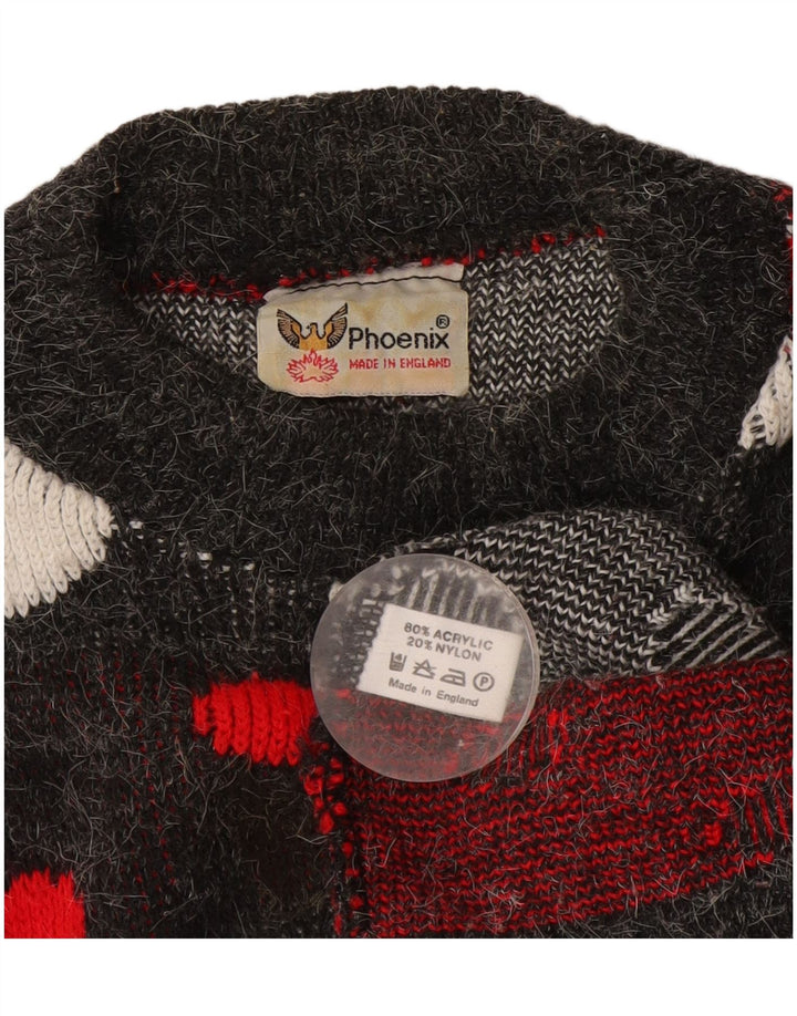 Phoenix - Jersey con cuello alto para mujer, talla 40, talla grande, color gris