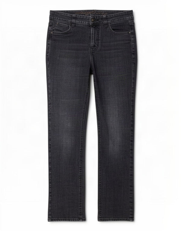Marks & Spencer Vaqueros Bootcut para Mujer UK 10 Small W27 L29 Algodón Azul Marino