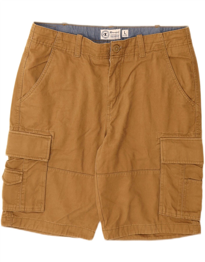 CHAMPION Pantalones cortos cargo para hombre medianos W36 Algodón beige