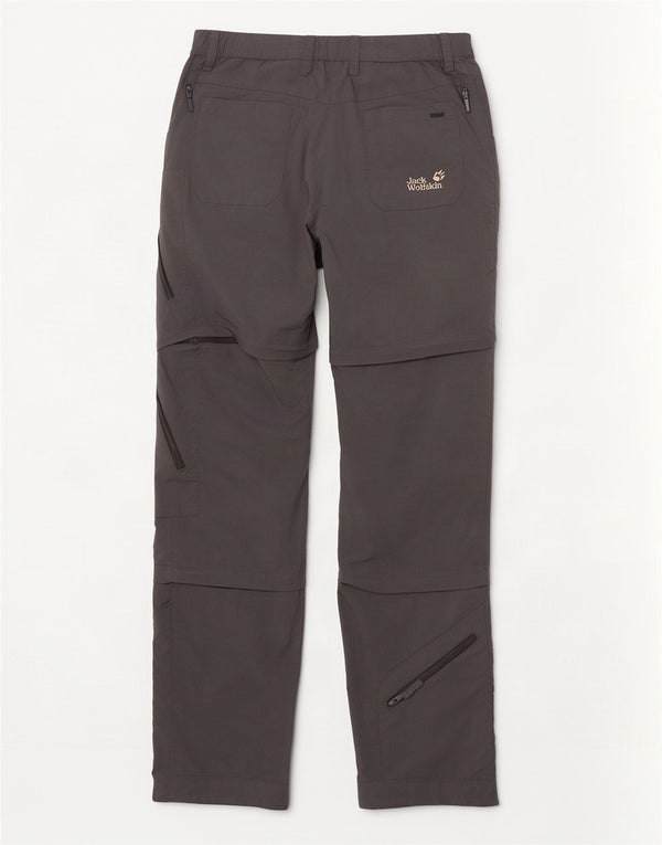 Jack Wolfskin Pantalones cargo rectos para mujer UK 12/14 Medium W30 L33 Gris