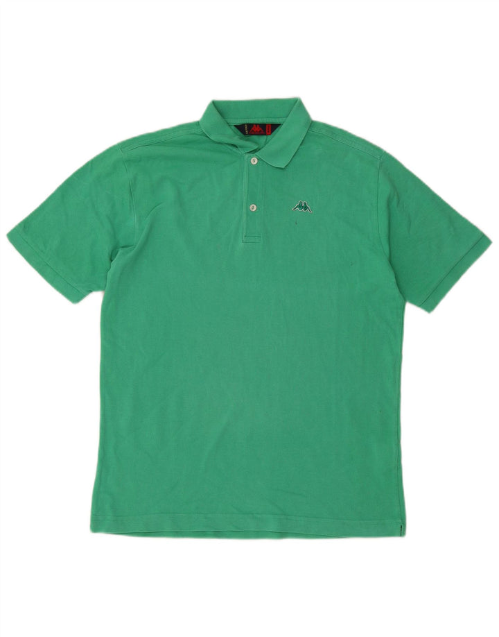 Polo Kappa Hombre Algodón Verde Medio