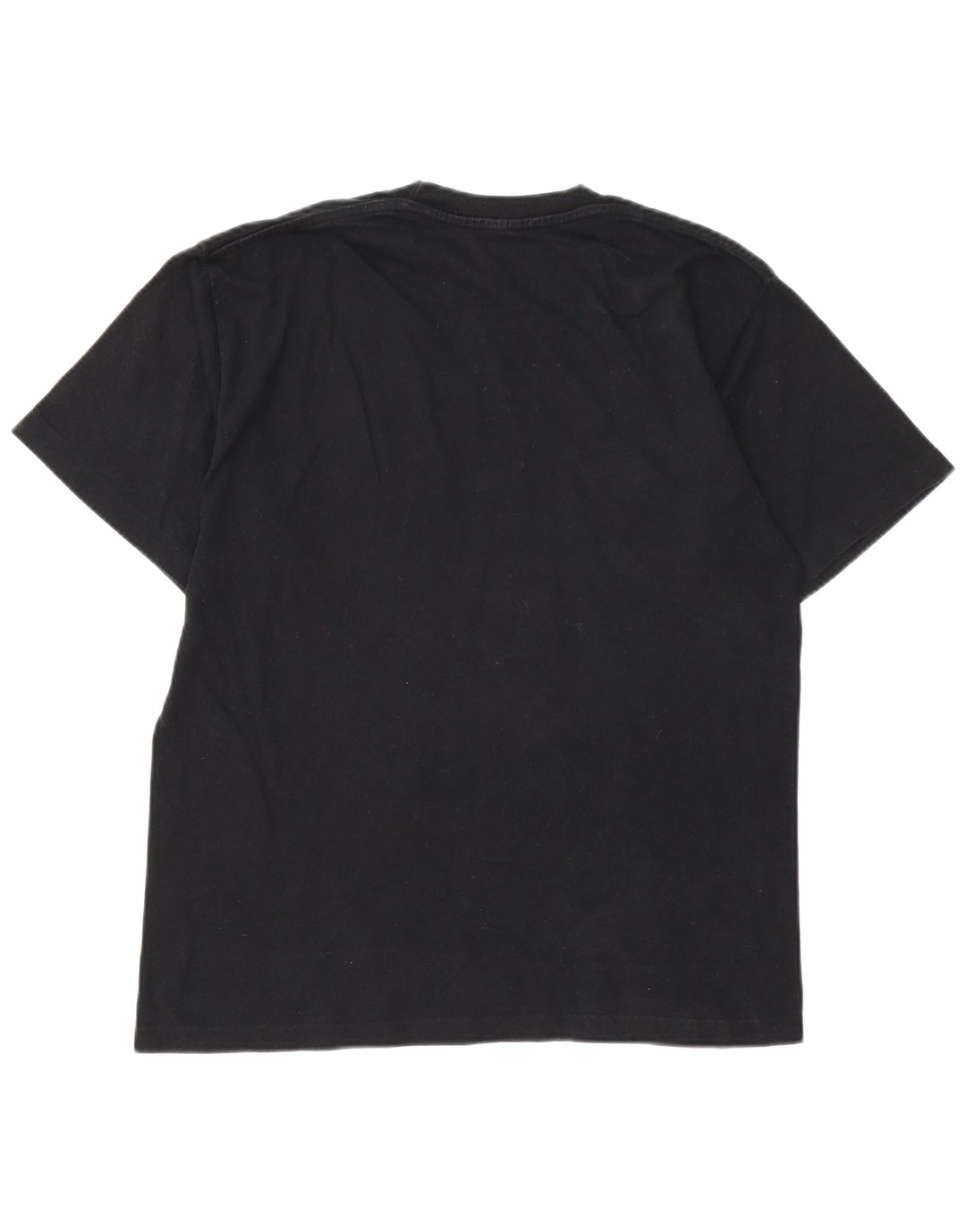 CHAMPION Camiseta gráfica para hombre Top mediano de algodón negro