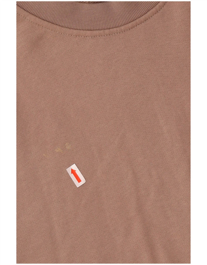 JACK & JONES Hombre Sudadera Gráfica Jumper Algodón Beige Medio