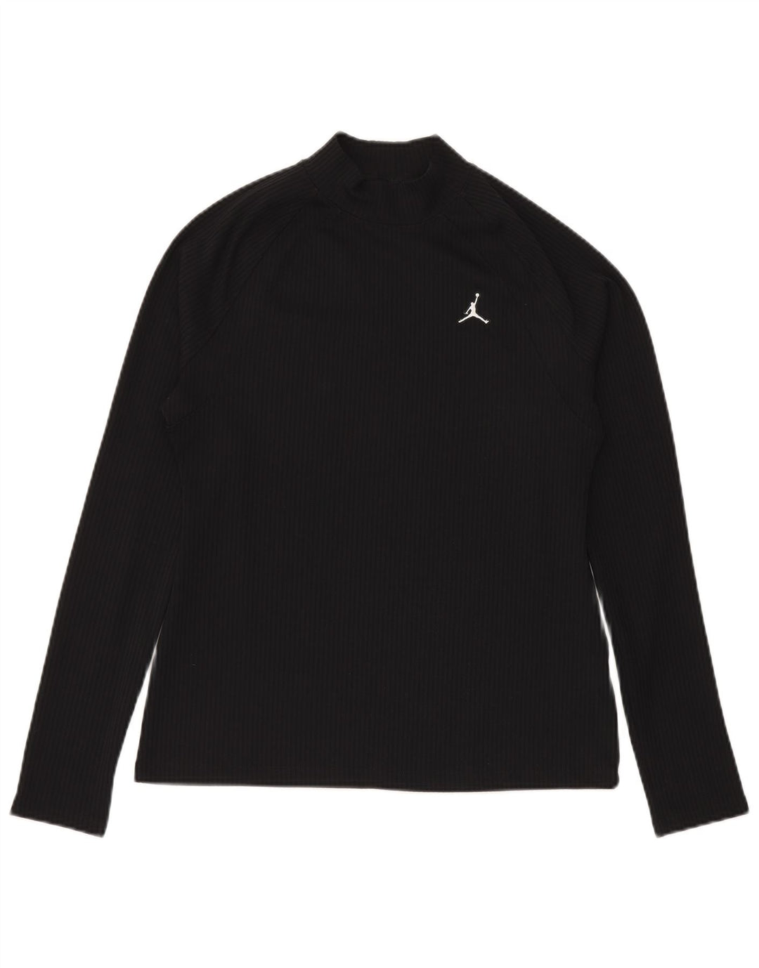 Jordan Mujer Tight Fit Top Manga Larga UK 46 Grande Poliéster Negro