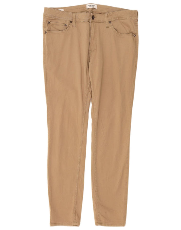 Jack & Jones Mens Liam Skinny Pantalones Casuales W36 L32 Beige