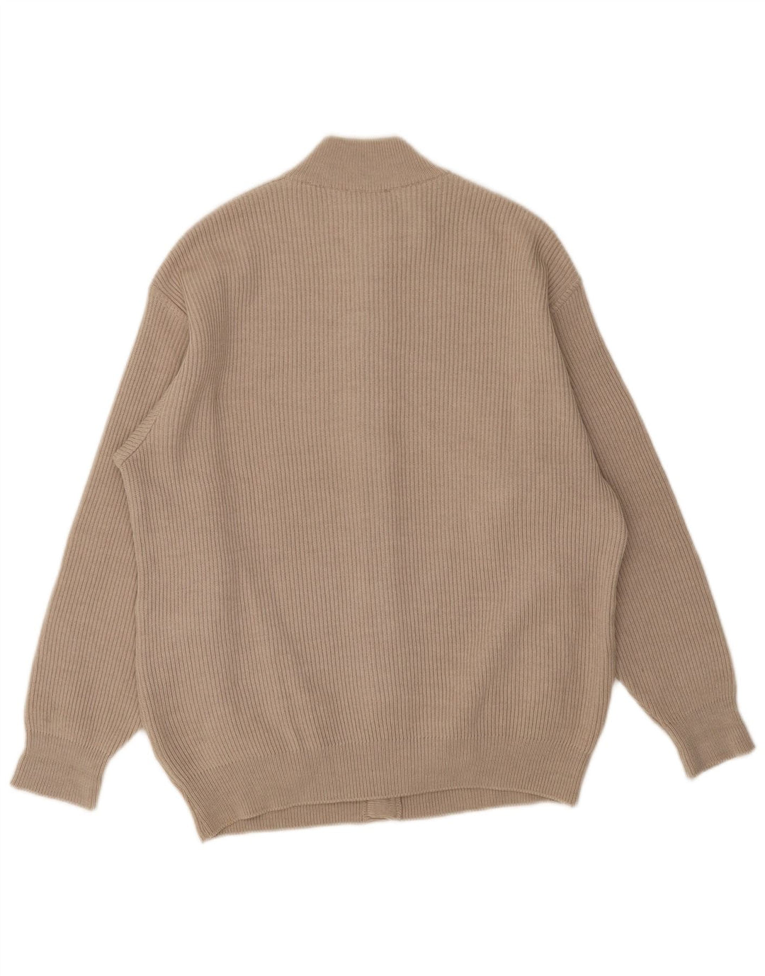 Lana Gatto Cárdigan para hombre suéter grande de lana beige