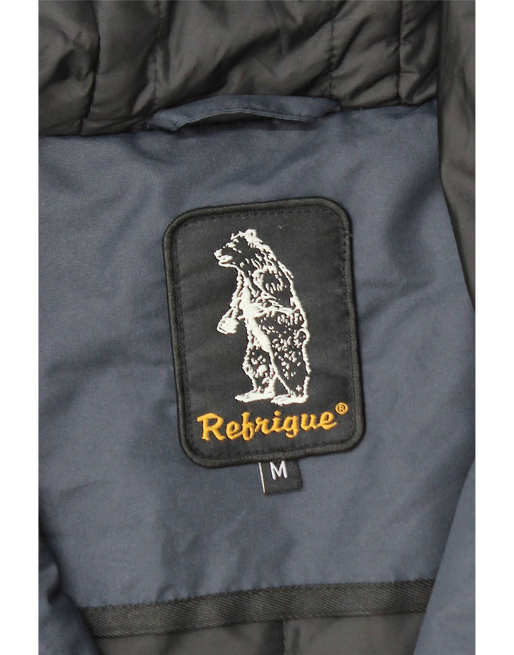 Refrigue Chaqueta Parka con Capucha para Hombre UK 38 Medium Azul Marino Poliéster