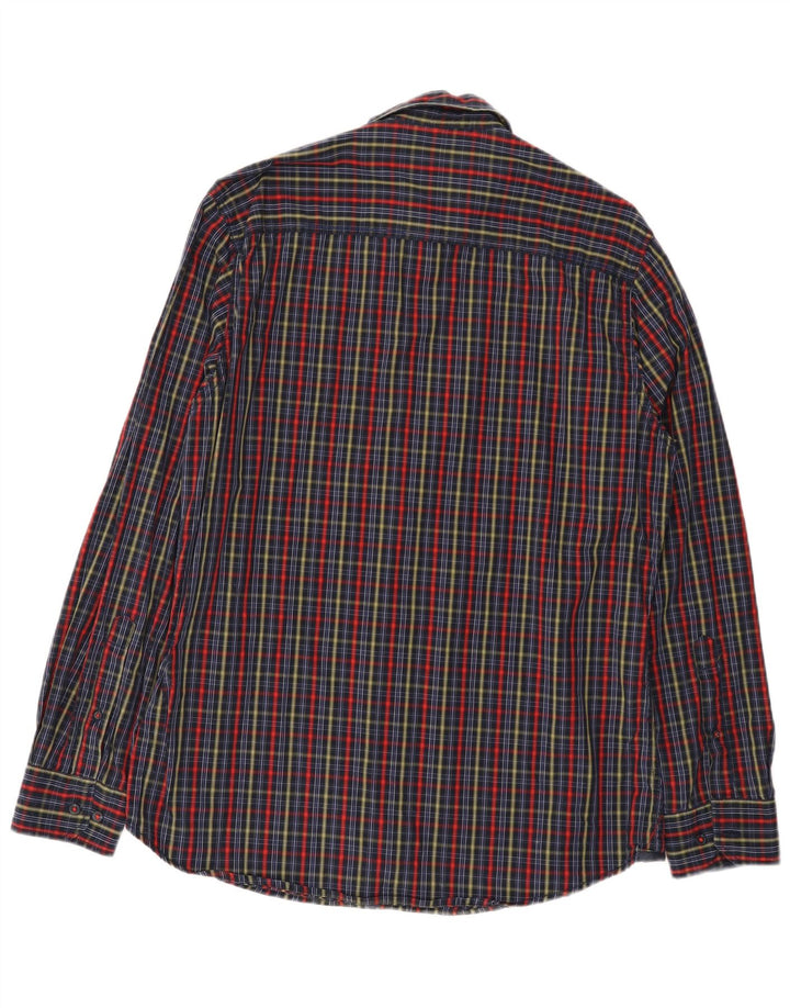 Engbers Camisa Regular Fit para Hombre Talla 41/42 Grande Algodón a Cuadros Multicolor