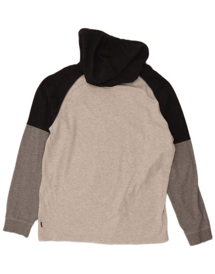 Rip Curl - Camiseta con capucha para hombre, manga larga, algodón color gris medio
