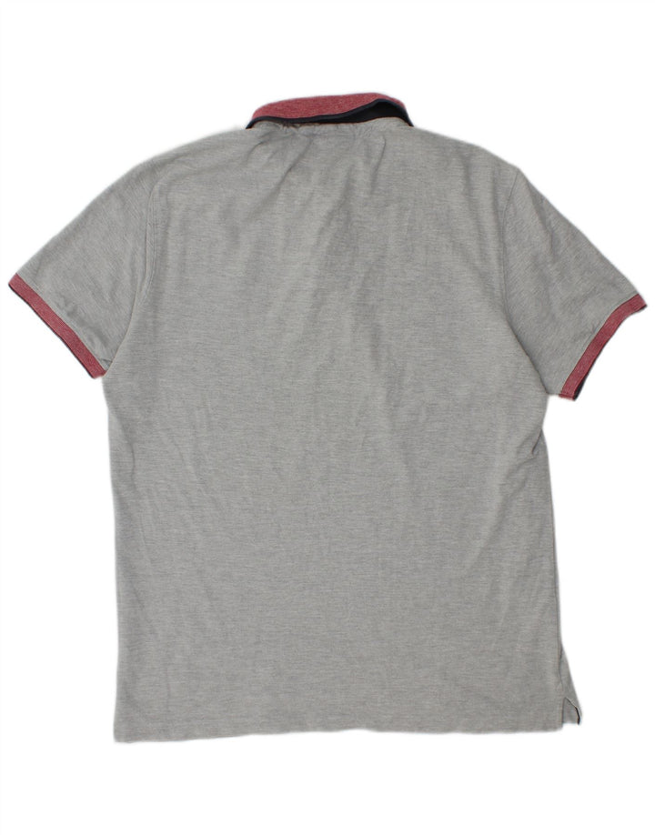 CONTE OF FLORENCE Polo para hombre 2XL Algodón gris