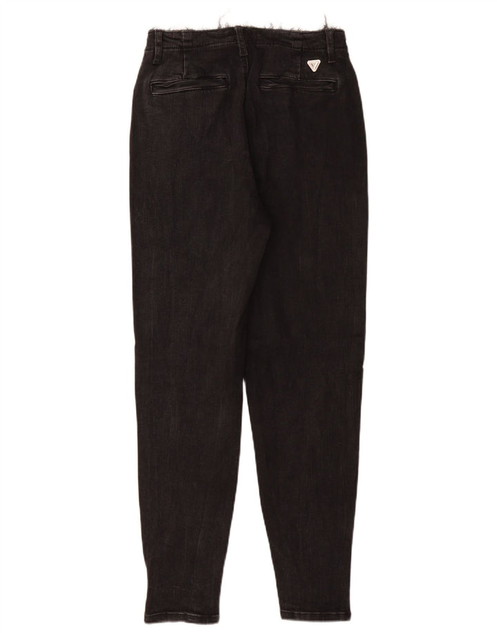 Vaqueros Guess Mujer Tapered W26 L28 Algodón Negro