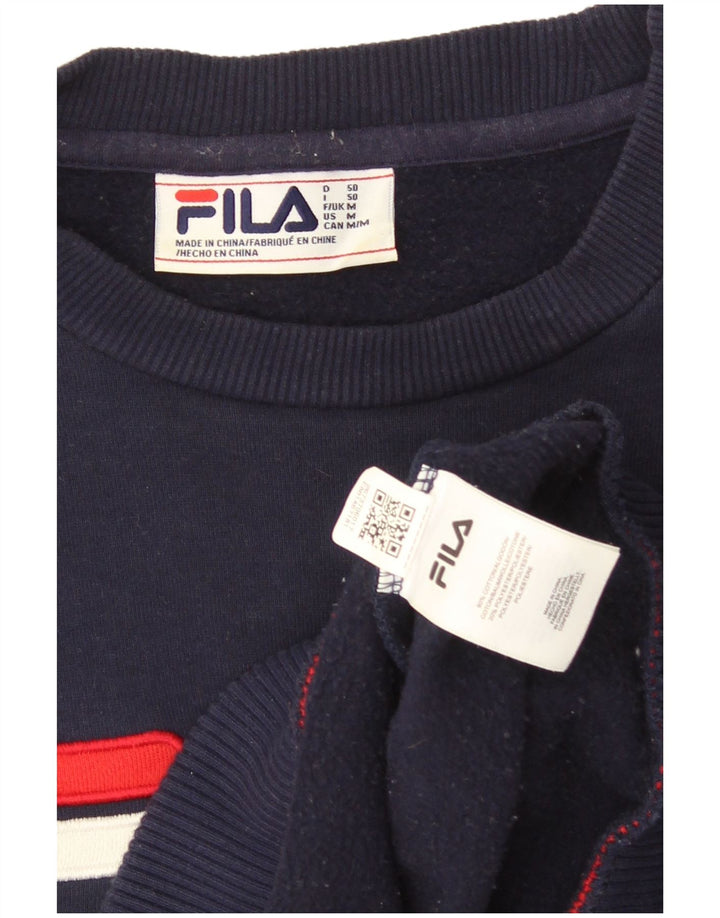 Fila Hombre Graphic Sudadera Jumper Medium Azul Marino Algodón