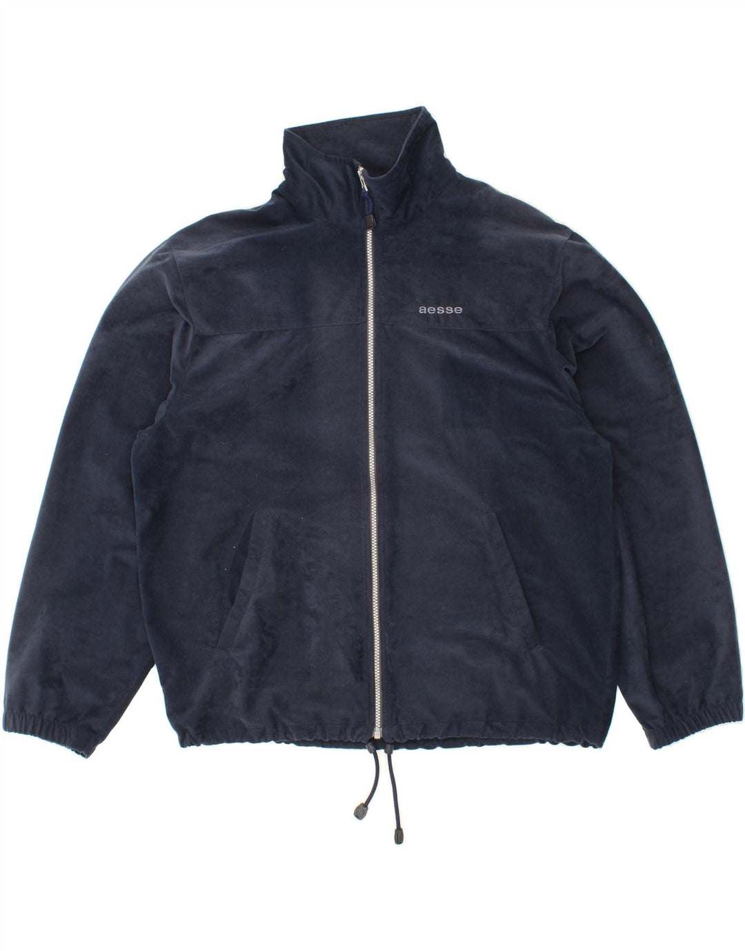 AESSE Mens Tracksuit Top Jacket Large Navy Blue Vintage Aesse and Second-Hand Aesse from Messina Hembry 
