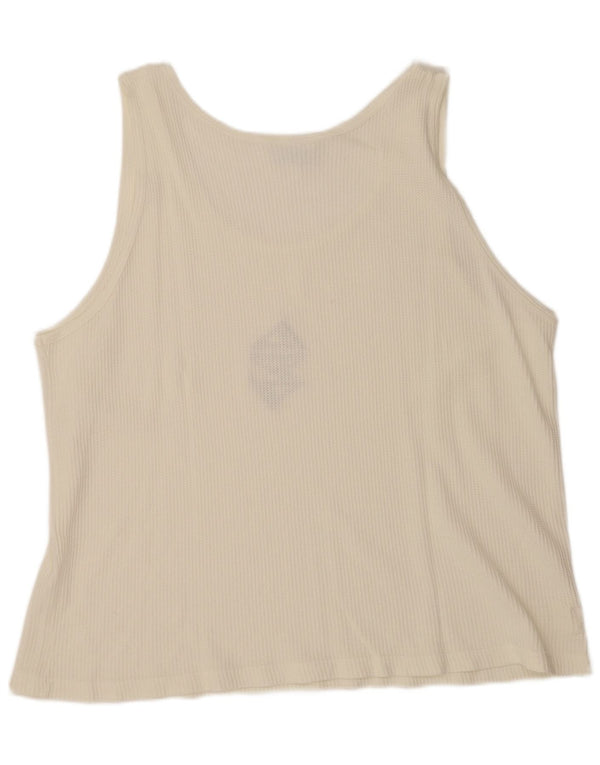 Reebok Camiseta sin mangas para hombre 2XL Blanco