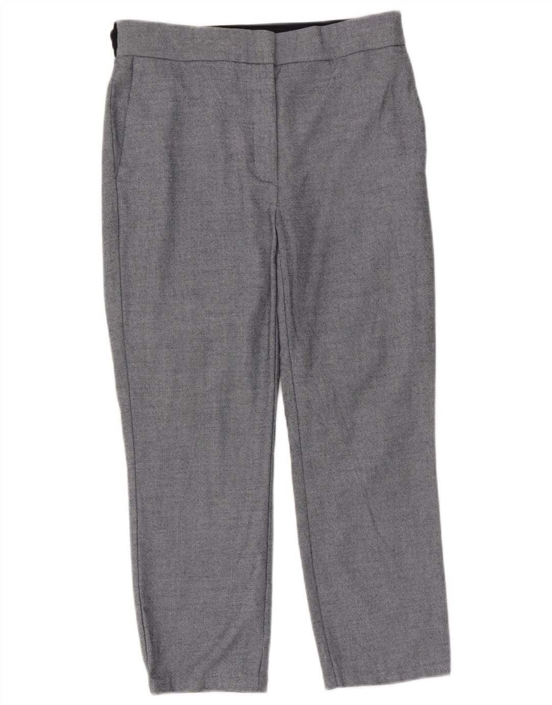 Pantalón Capri Zara Mujer Grande W30 L23 Poliéster Azul