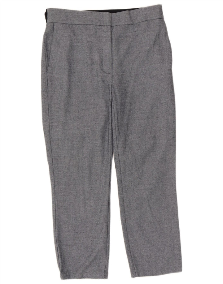 Pantalón Capri Zara Mujer Grande W30 L23 Poliéster Azul