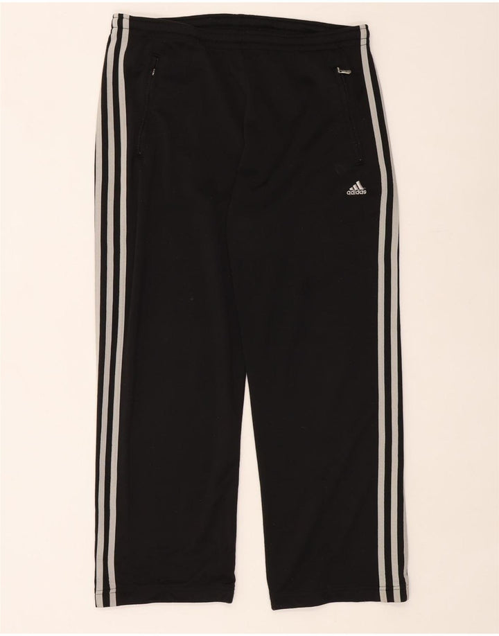 Adidas Pantalones de chándal para hombre UK 38/40 Medium Negro Poliéster