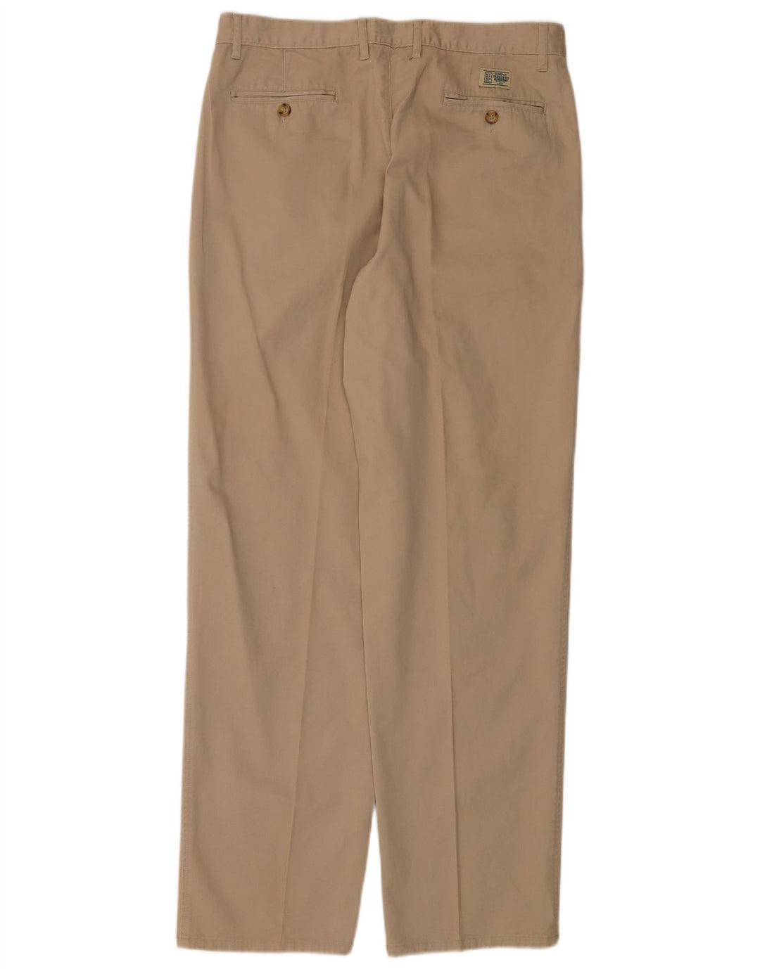 Stefanel Pantalón chino con pinzas para hombre IT 50 Large W36 L33 Algodón beige