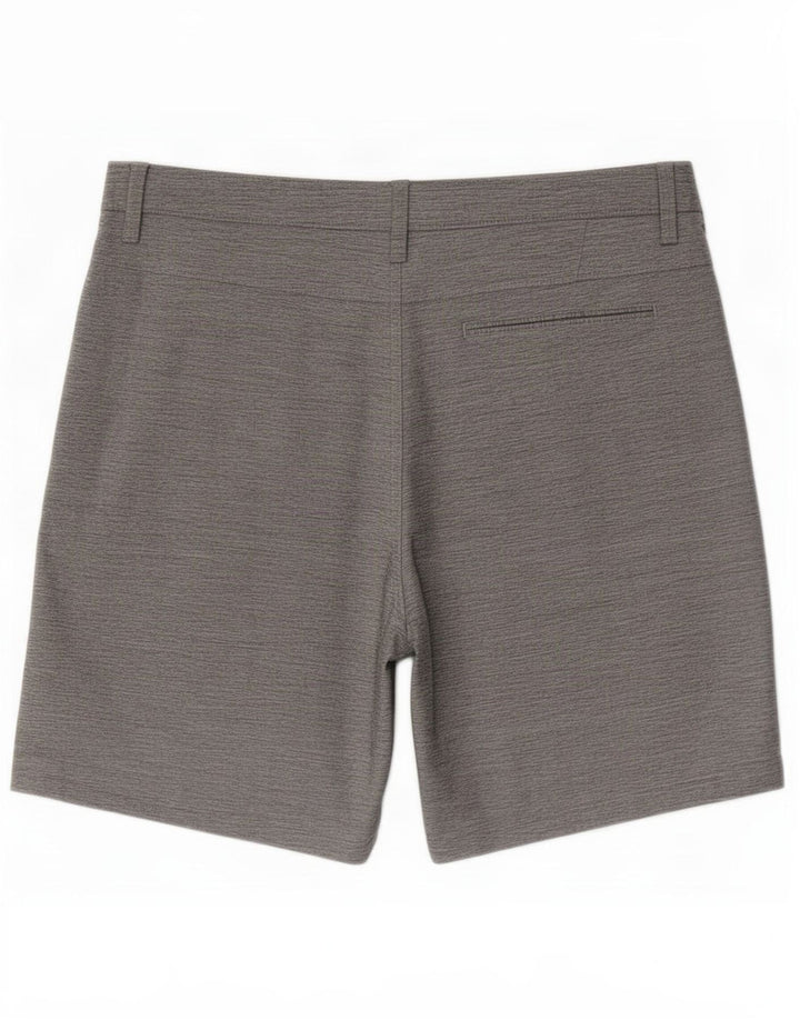 Hurley Pantalones cortos chinos para hombre grande W34 Poliéster moteado gris