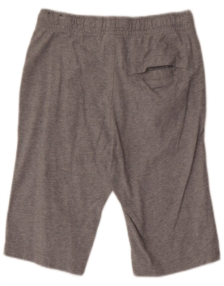 Nike - Pantalones cortos deportivos para hombre, talla pequeña, algodón gris